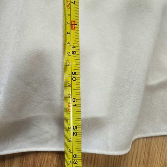 VTG Miss Elaine Ivory Lace Trim Sheer Maxi Dress M Coquette Bridal Romantic USA - Picture 10 of 10